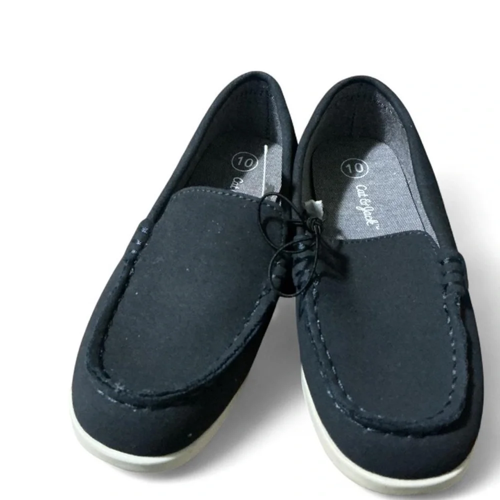Navy Blue Kids Moccasins